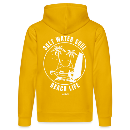 Unisex Bio-Hoodie DRUMMER -salt water soul- - Spektralgelb