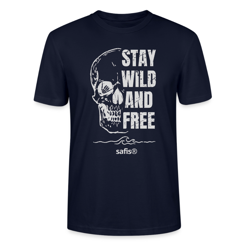 Windsurf T Shirt Herren safis® -wild and free- Unisex T-Shirt CRAFTER - Navy