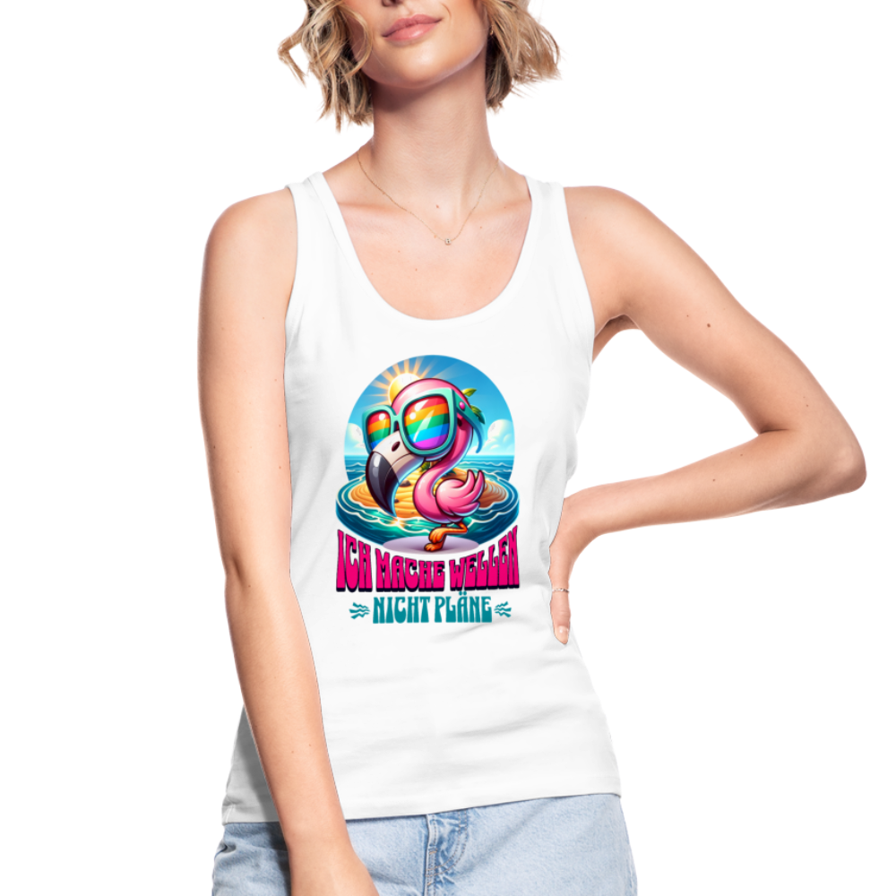 Frauen Bio Tank Top -flamingo- - Weiß