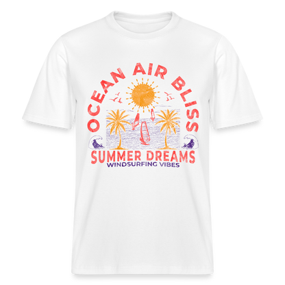 Unisex Relaxed Fit Bio-T-Shirt -ocean air bliss- - Weiß