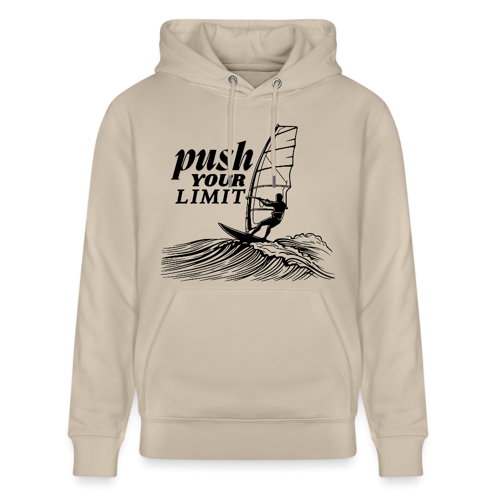 Unisex Bio-Hoodie CRUISER push für Windsurfer - Beige