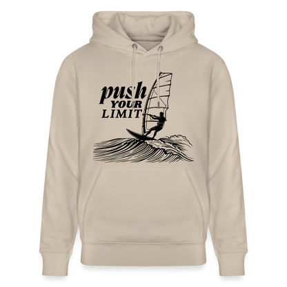 Unisex Bio-Hoodie CRUISER push für Windsurfer - Beige