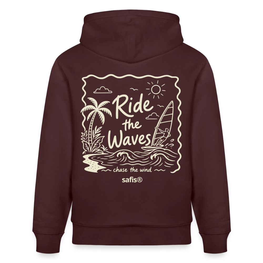 safis Windsurfer Hoodie Männer CRUISER -ride the waves- - Maroon