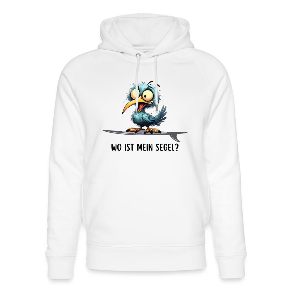 Unisex Bio-Hoodie -Wo ist mein Segel?- - Weiß