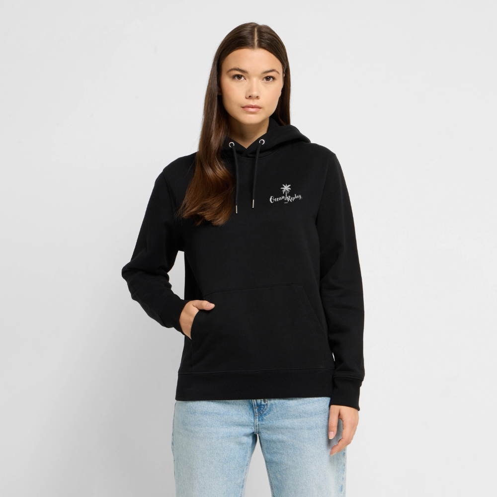 Unisex Bio-Hoodie CRUISER -ocean replay- - Schwarz