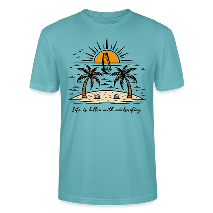 Unisex T-Shirt CRAFTER -better life- - Pastelltürkis
