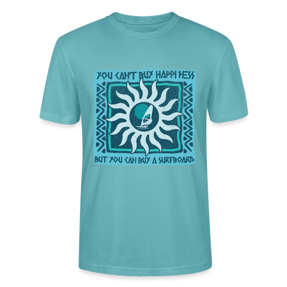 Unisex T-Shirt CRAFTER -buy happiness- - Pastelltürkis