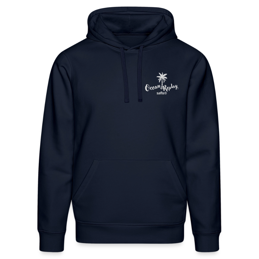 Unisex Bio-Hoodie Drummer -Ocean replay- - French Navy