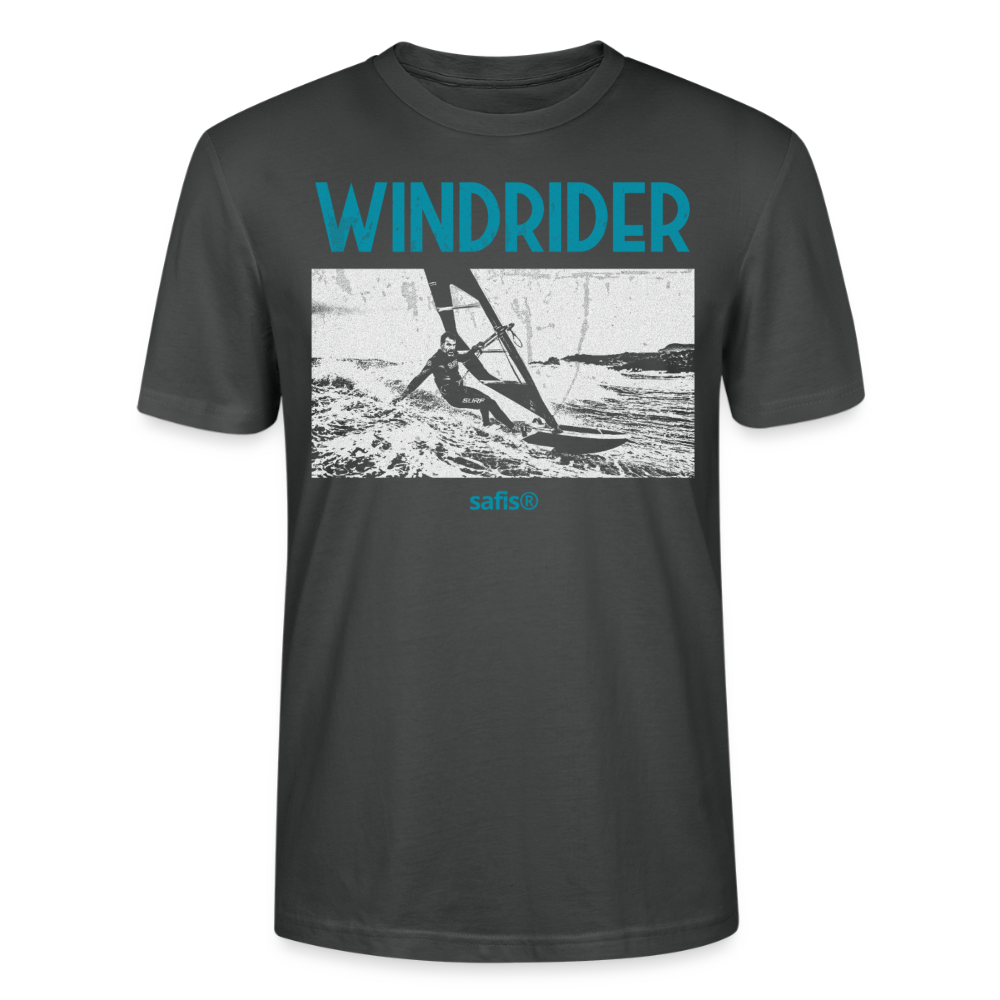 Windsurf T-Shirt safis® -Windrider- Unisex T-Shirt CRAFTER - Anthrazit