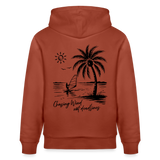 Unisex Bio-Hoodie CRUISER -chasing wind- - Terrakotta