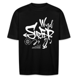 Unisex Oversize Bio-T-Shirt -good vibes- - Schwarz