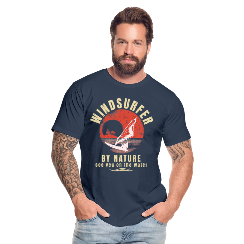 Männer Premium Bio T-Shirt -by nature- - Navy