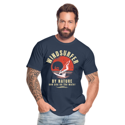 Männer Premium Bio T-Shirt -by nature- - Navy