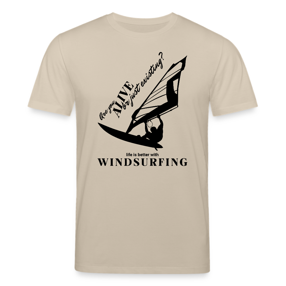 T Shirt Windsurf CREATOR -are you alive- - Beige