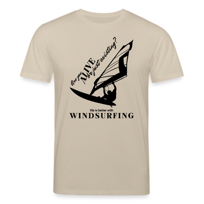T Shirt Windsurf CREATOR -are you alive- - Beige
