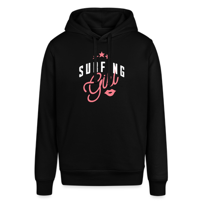 Unisex Bio-Hoodie -surfing girl- - Schwarz
