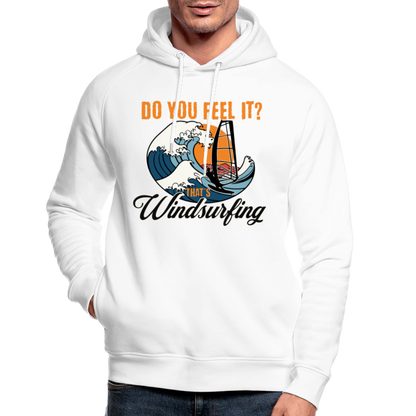 Unisex Bio-Hoodie -do you feel it- - Weiß