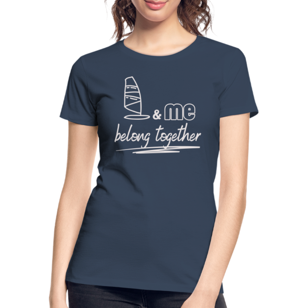 Frauen Premium Bio T-Shirt -belong together- - Navy