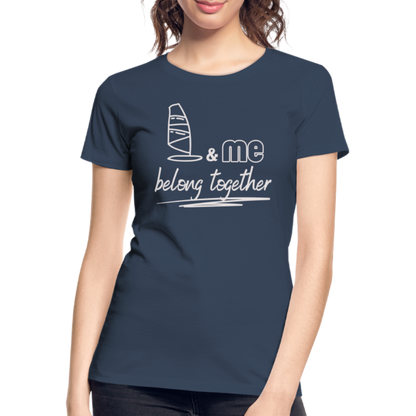 Frauen Premium Bio T-Shirt -belong together- - Navy