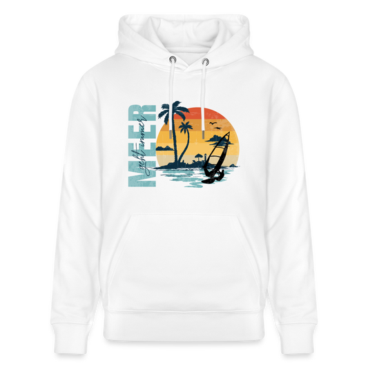 Unisex Bio-Hoodie -meer geht immer- - Weiß