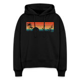 -sunset- Stanley/Stella Boxy Frauen Bio Hoodie Nora - Schwarz