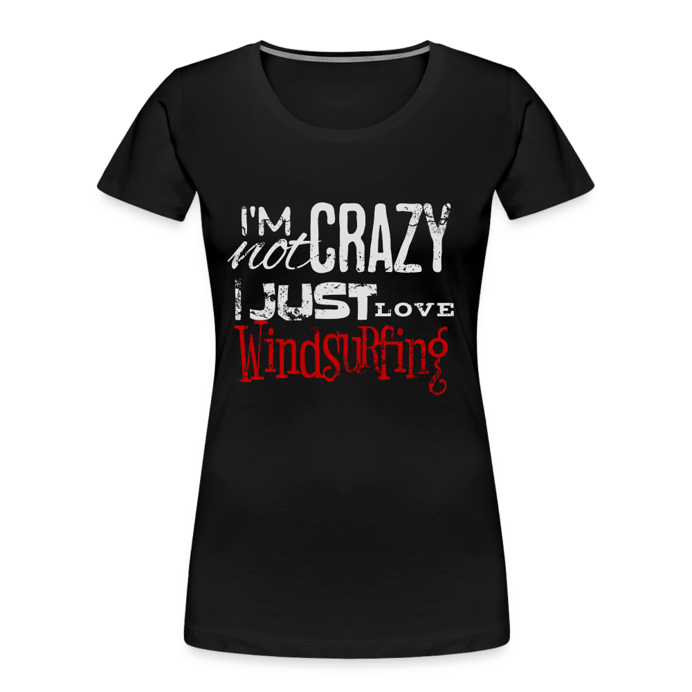 Frauen Premium Bio T-Shirt -crazy- - Schwarz