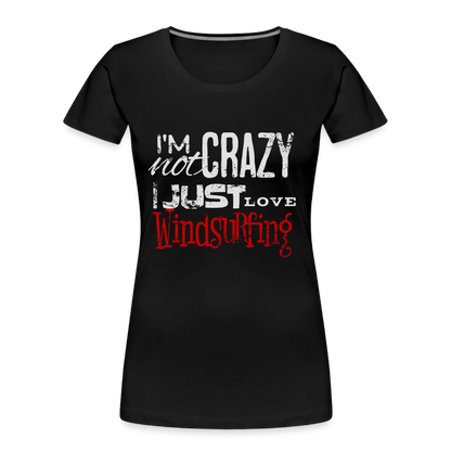 Frauen Premium Bio T-Shirt -crazy- - Schwarz