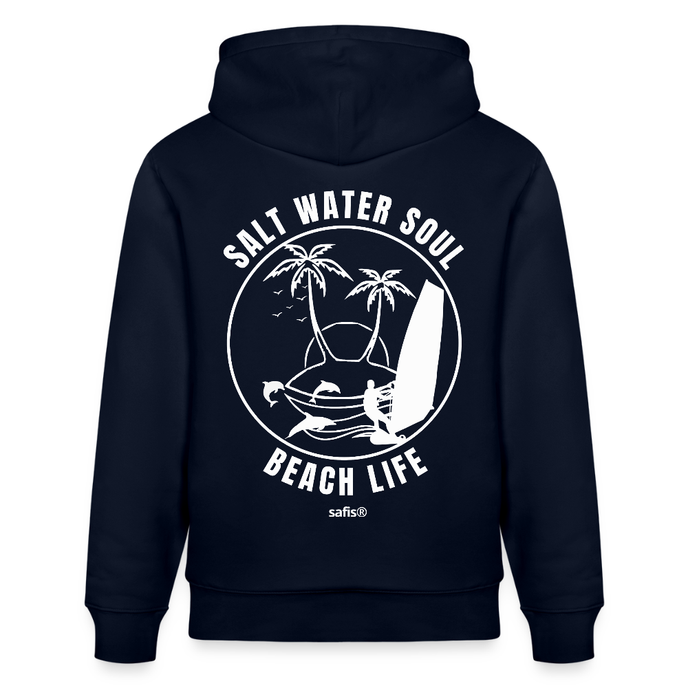 Unisex Bio-Hoodie CRUISER -salt water soul- - Navy