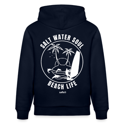 Unisex Bio-Hoodie CRUISER -salt water soul- - Navy