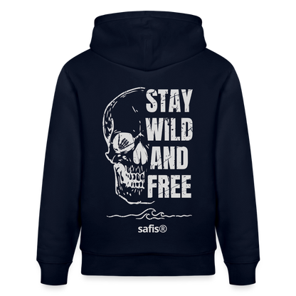 safis® Windsurfkleidung -wild and free- Unisex Bio-Hoodie CRUISER - Navy