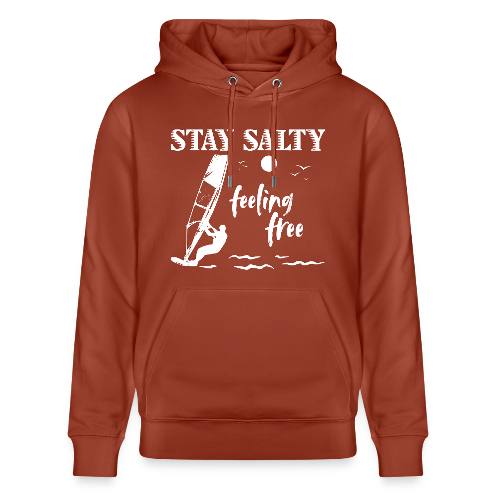 Unisex Bio-Hoodie CRUISER -stay salty- - Terrakotta