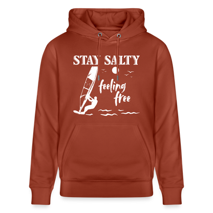 Unisex Bio-Hoodie CRUISER -stay salty- - Terrakotta