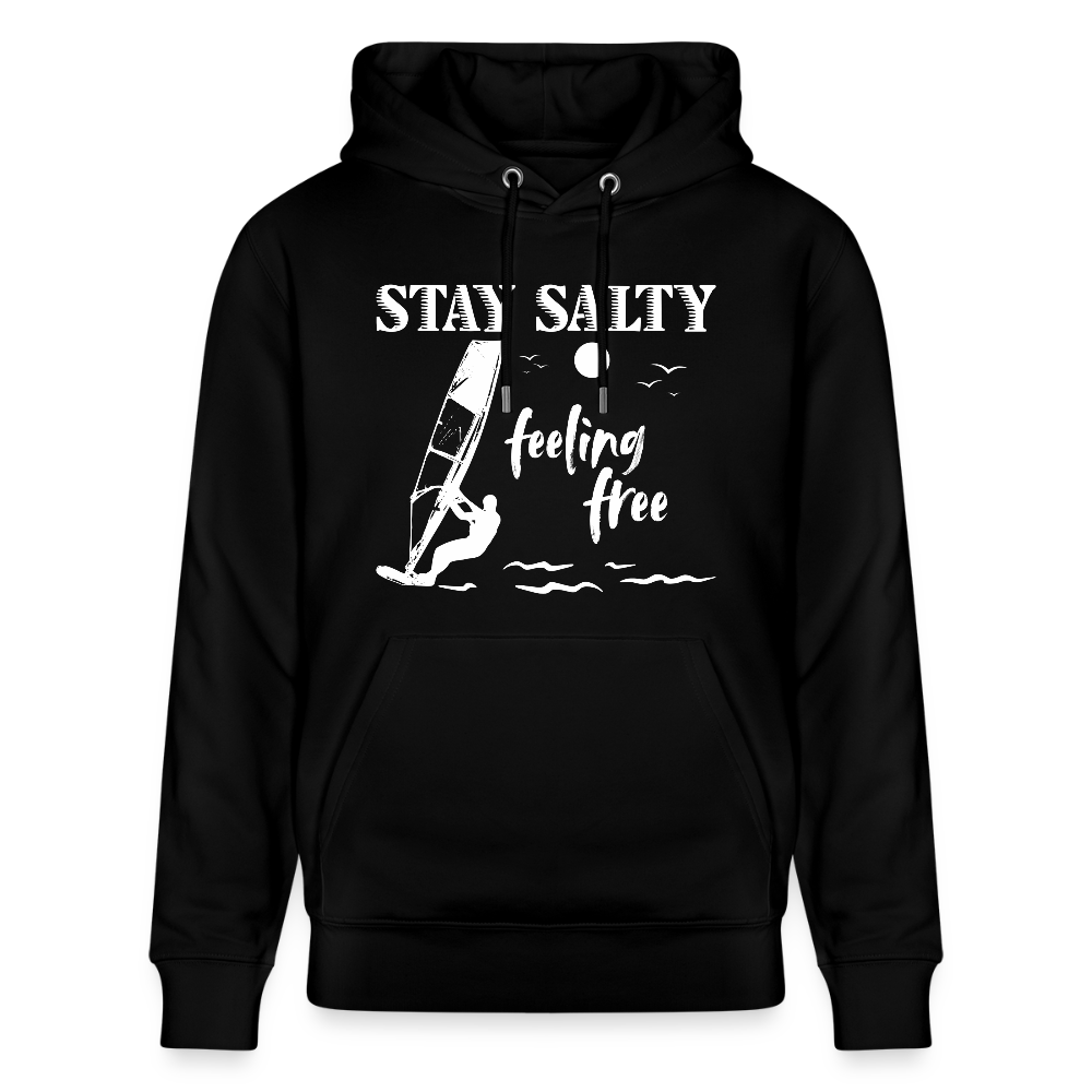Unisex Bio-Hoodie CRUISER -stay salty- - Schwarz