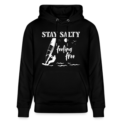 Unisex Bio-Hoodie CRUISER -stay salty- - Schwarz