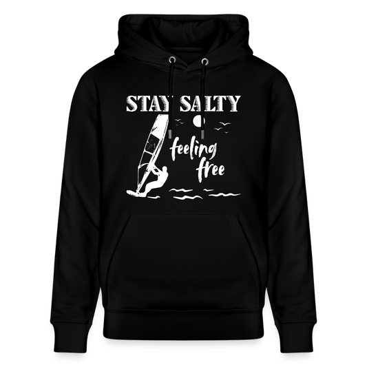 Unisex Bio-Hoodie CRUISER -stay salty- - Schwarz