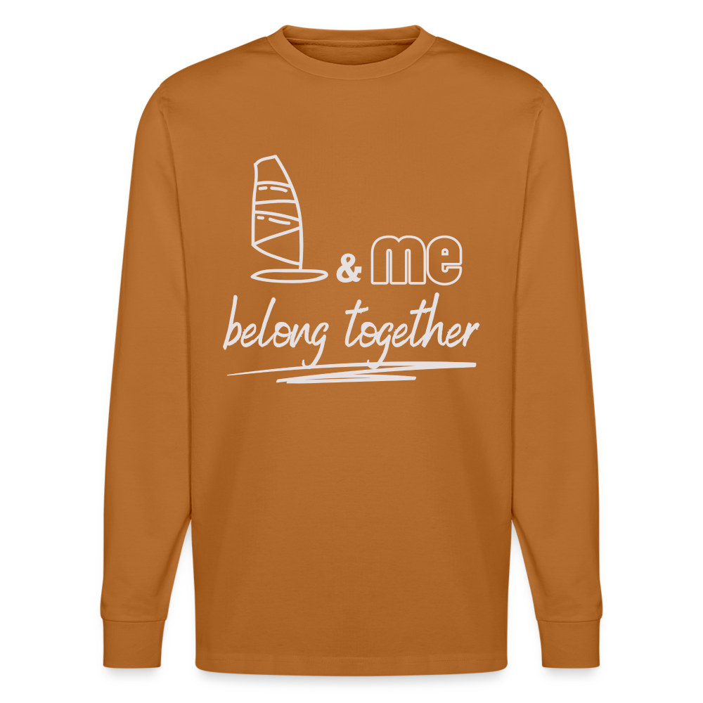 Unisex Bio-Langarmshirt -belong together- - Herbstorange