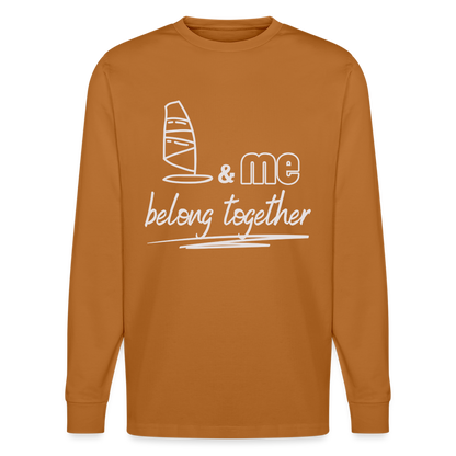 Unisex Bio-Langarmshirt -belong together- - Herbstorange