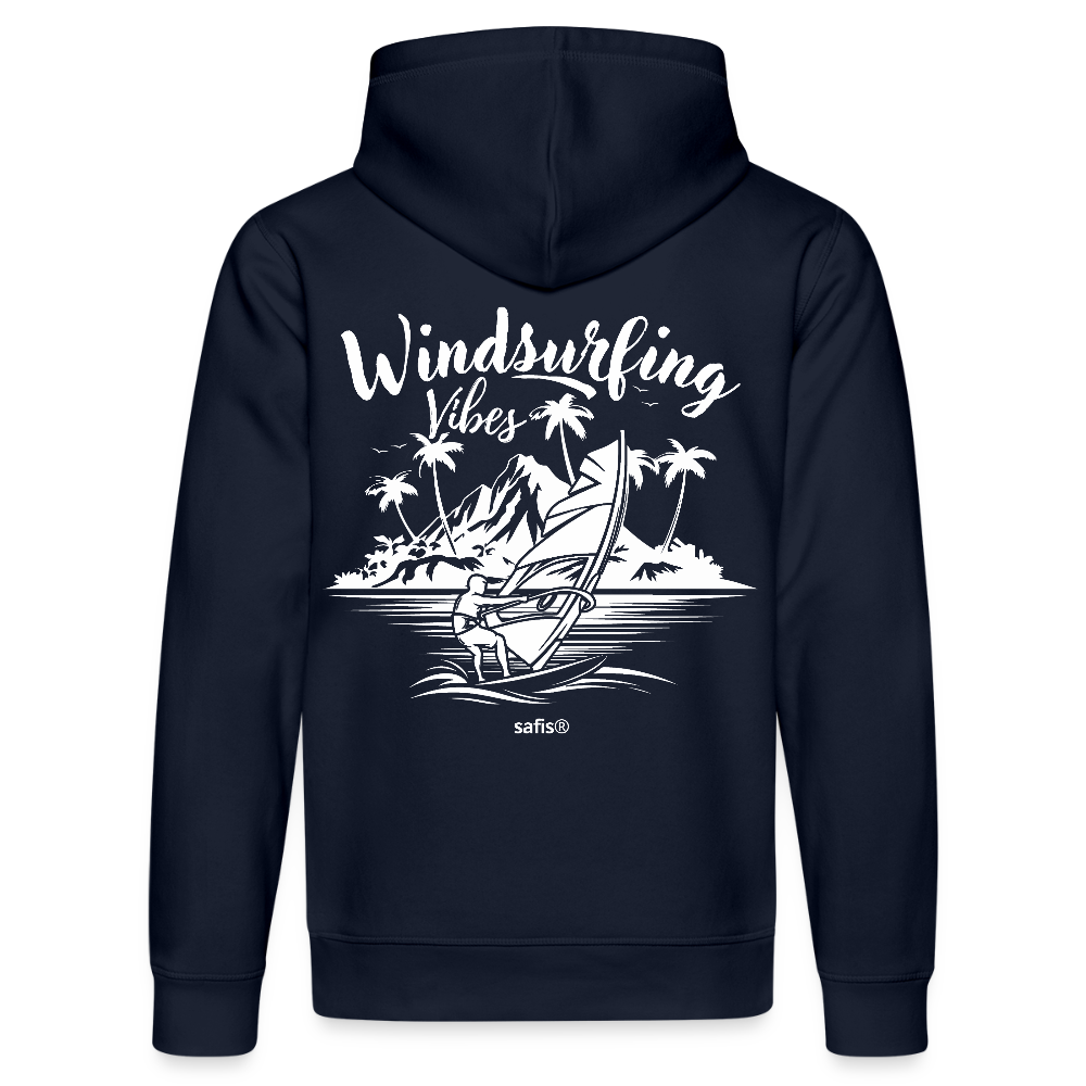 Unisex Bio-Hoodie DRUMMER -Windsurfing Vibes- - French Navy