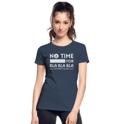 Frauen Premium Bio T-Shirt -bla bla bla- - Navy