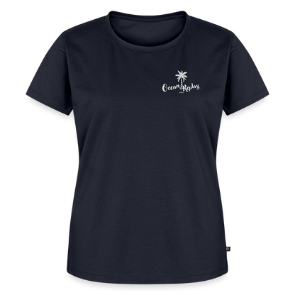 Frauen Premium T-Shirt -ocean replay- - Navy