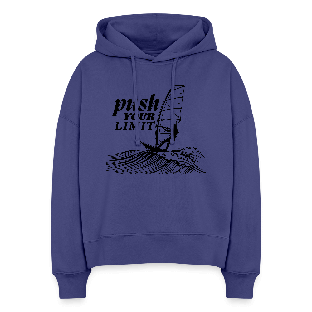 Frauen Bio Hoodie Nora push für Windsurferinnen - Dämmerung