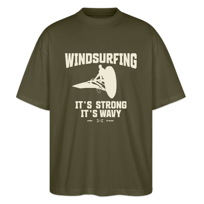 Unisex Oversize Bio-T-Shirt -wavy- - Khaki