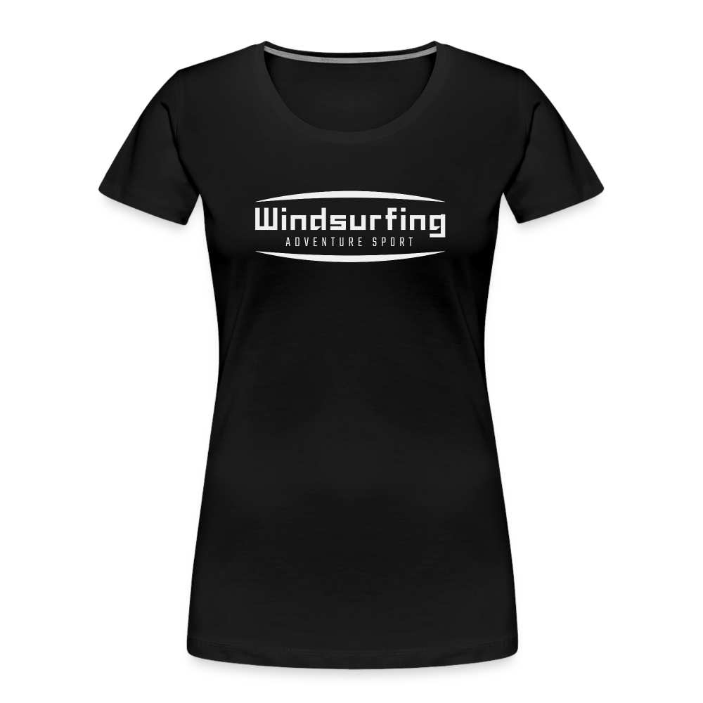 Frauen Premium Bio T-Shirt -adventure sport- - Schwarz