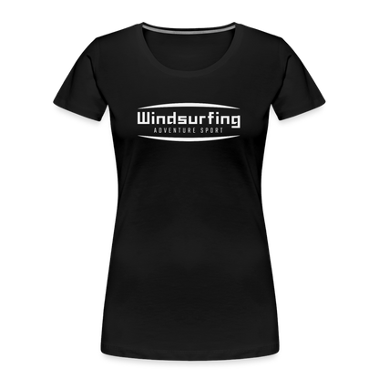 Frauen Premium Bio T-Shirt -adventure sport- - Schwarz