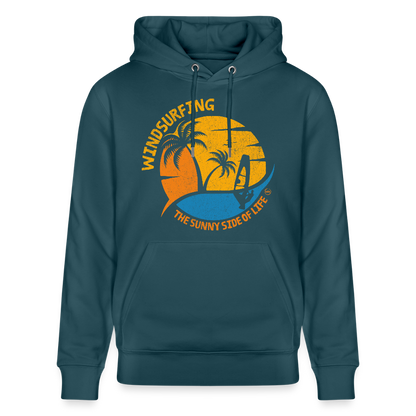Unisex Bio-Hoodie CRUISER -sunny side- - Dunkles Petrol