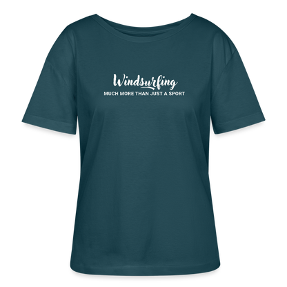 women's windsurfing t-shirts -much more- - Dunkles Petrol