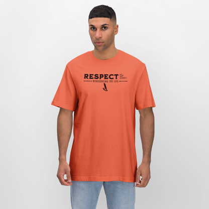 Relaxed Fit Unisex Bio-T-Shirt -respect- - Hellrot