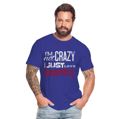 Männer Premium Bio T-Shirt -crazy- - Königsblau