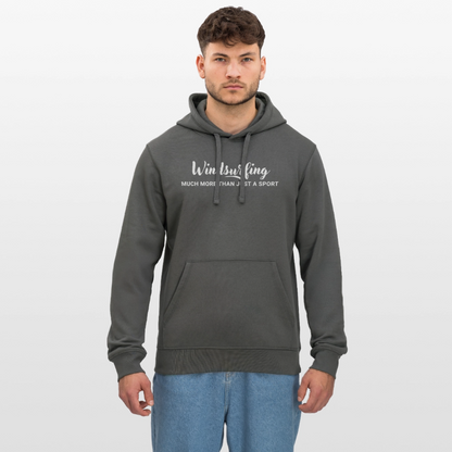 Geschenke Für Windsurfer - Unisex Bio-Hoodie DRUMMER -much more- - Anthrazit