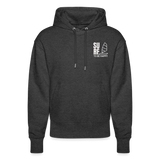 Unisex Relaxed Fit Bio-Hoodie -surf to be happy- - Dunkelgrau meliert